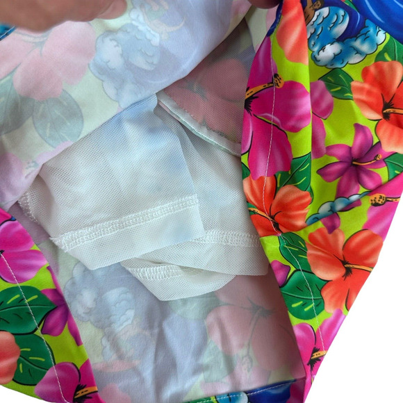 Frankies Bikinis Winston Unisex Board Short Floral Large Neon Surfer Swimwear - Picture 12 of 16